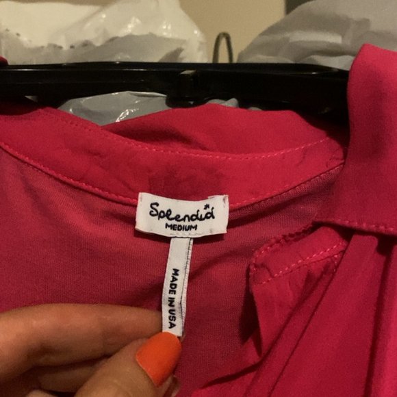 Splendid Barbie Pink/Hot Pink Sleeveless Top - Picture 2 of 3